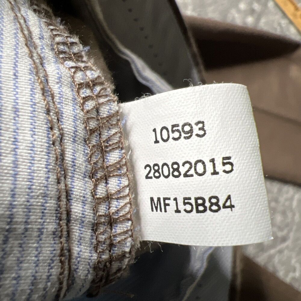NWT Peter Millar Flat Front Chino Pants Size 35x36 Pima Cotton Espresso Brown - Picture 9 of 13